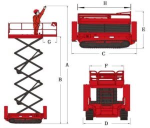 ECSL-14 Crawler Scissor Lift